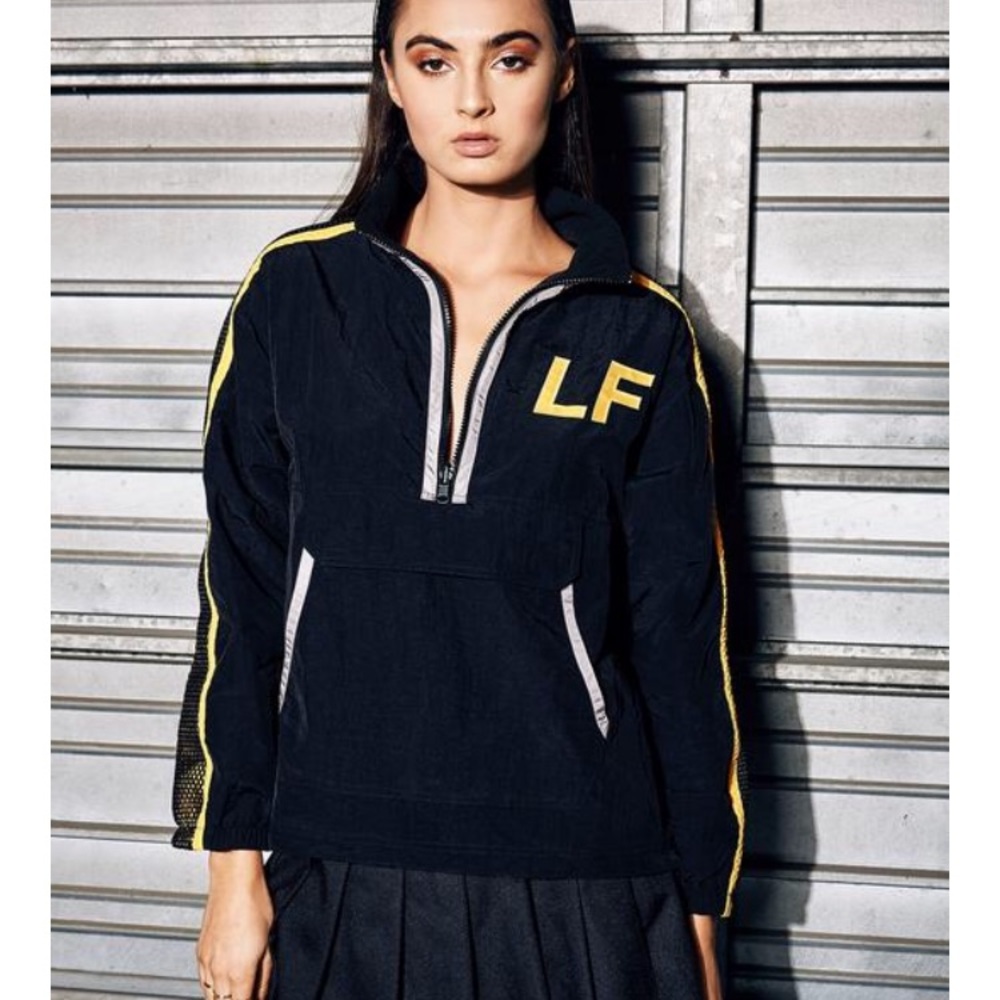 LF yellow windbreaker